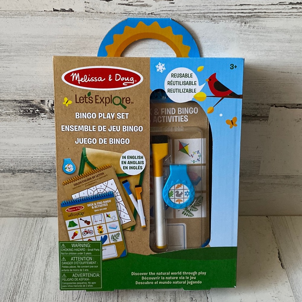 Melissa & Doug Let’s Explore Bingo Play Set NEW